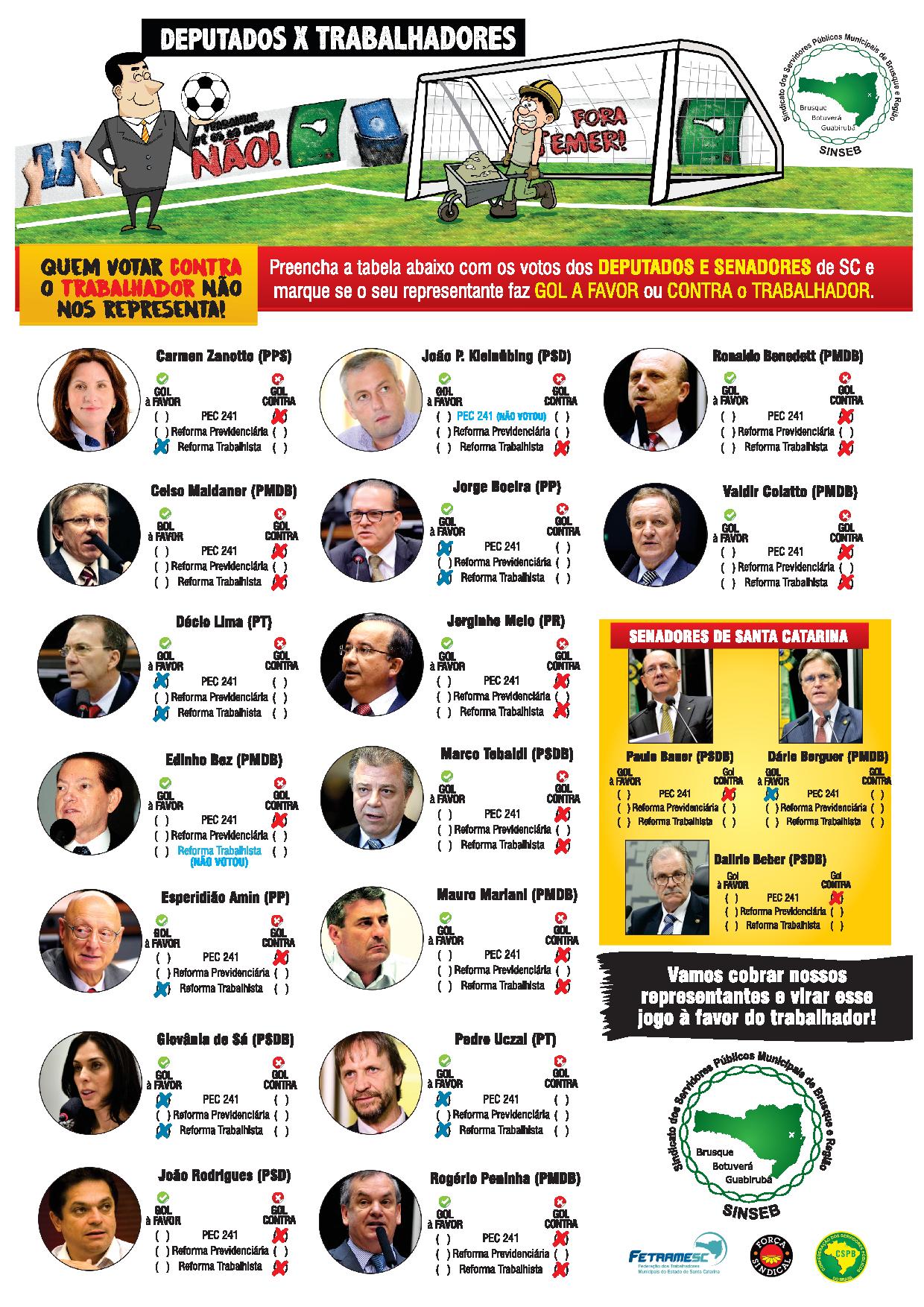 ACOMPANHE AQUI O VOTO DOS DEPUTADOS E SENADORES SOBRE AS REFORMAS DO GOVERNO