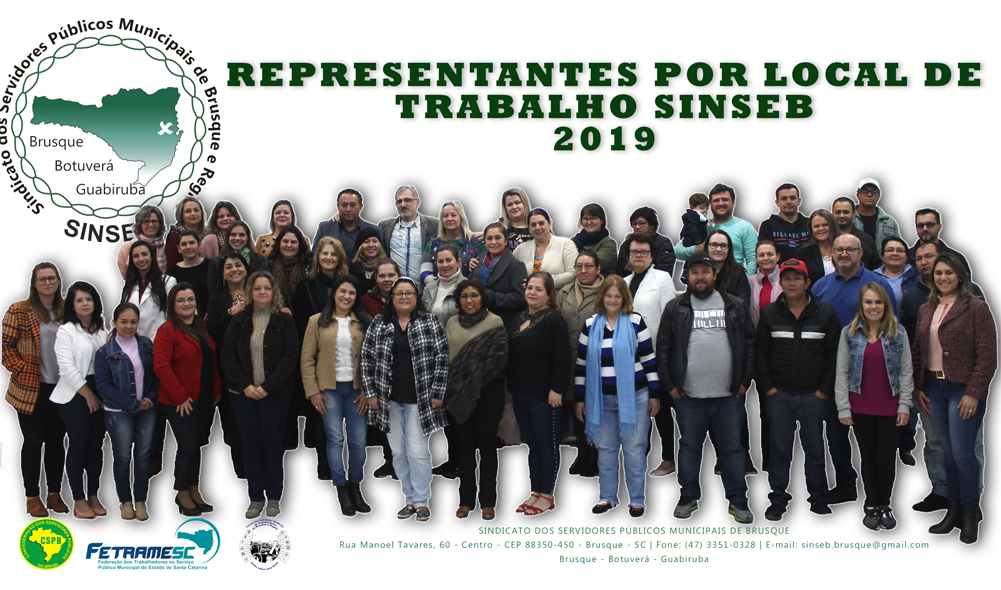 Representantes por local de Trabalho