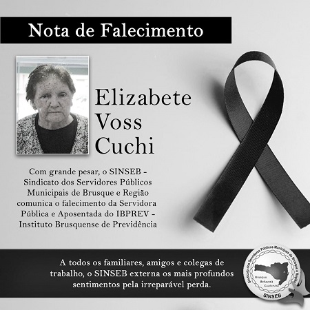 Nota de Falecimento - Elizabete Voss Cuchi