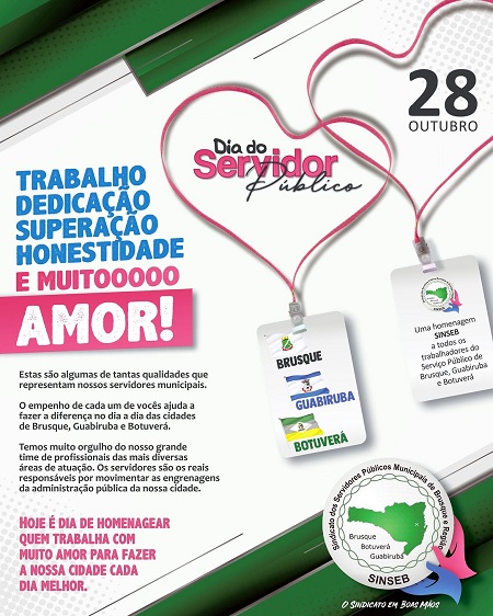 Dia 28 de Outubro foi dia de homenagear quem trabalha com muito amor para fazer a nossa cidade cada dia melhor.  Parabéns Servidores!...