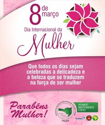 SINDICATO PARABENIZA AS MULHERES PELO SEU DIA