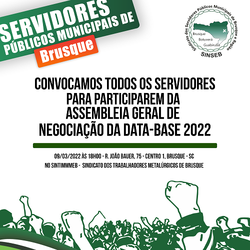 Convocação para a Assembleia Geral de Negociação da Data-Base 2022