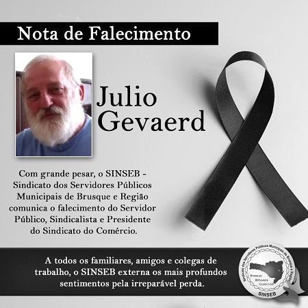 Nota de Pesar - Julio Gevaerd.