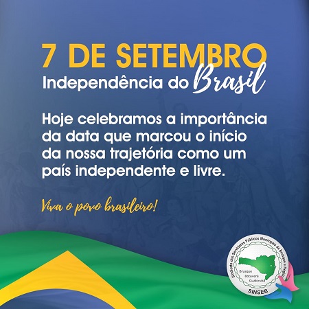 No dia da Independência, celebramos a importância da data que marcou o início da nossa trajetória como um país independente e livre...