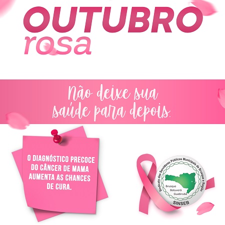 SINSEB homenageia o "Outubro Rosa" em  suas redes