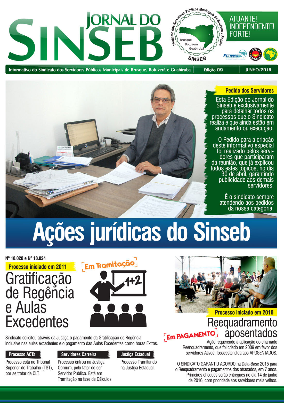 SINSEB ELABORA INFORMATIVO SOBRE AÇÕES JURÍDICAS