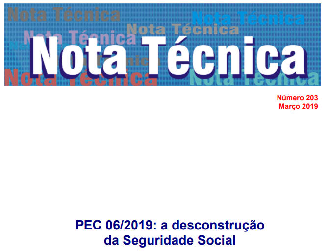 Nota Técnica DIEESE