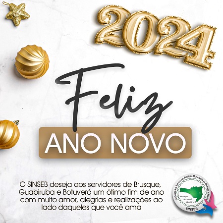 Feliz ano novo! Até 2024!