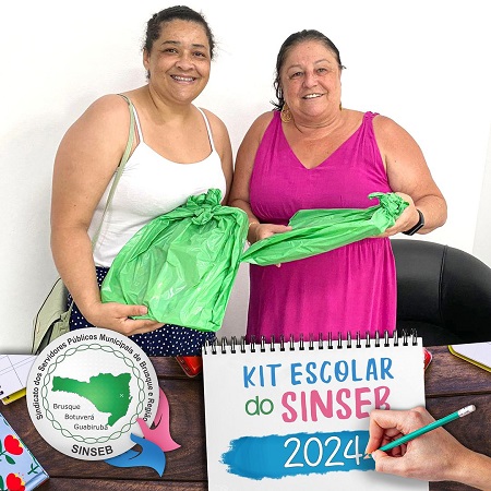 Kit Escolar do SINSEB está sendo entregue aos sócios