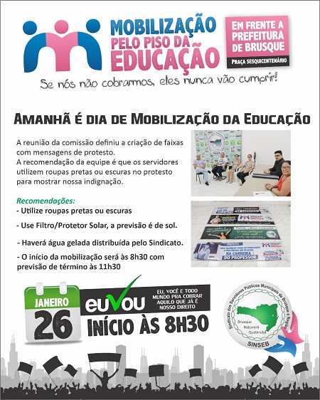 Amanhã é dia de mobilização pela educação - Eu vou! 