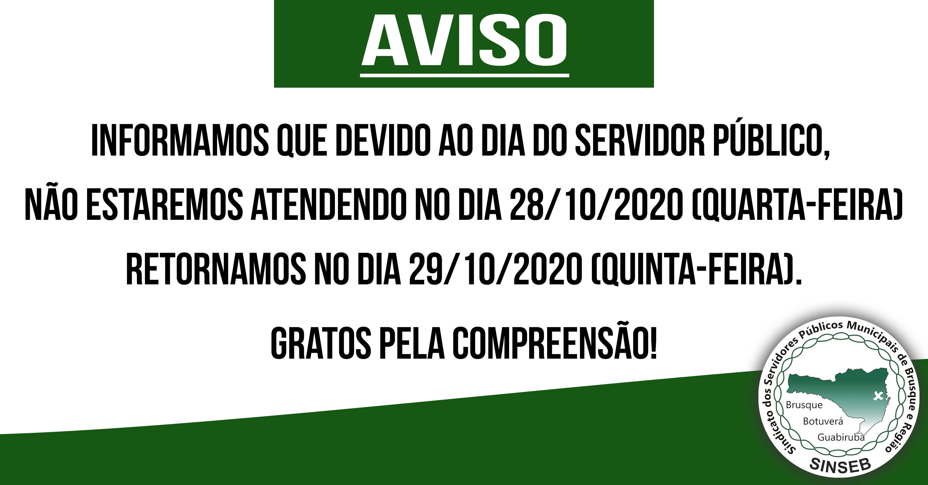 Aviso importante!