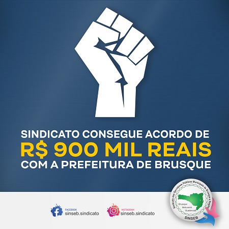 Sindicato consegue acordo de R$ 900 mil reais com a Prefeitura de Brusque Para viabilizar o pagamento de quase 100 servidores que tinham direitos...